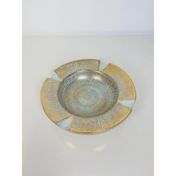 Stangl Large Round Pottery Ashtray, Mid Century Modern, Stangl Ashtray - Picture 2 of 9